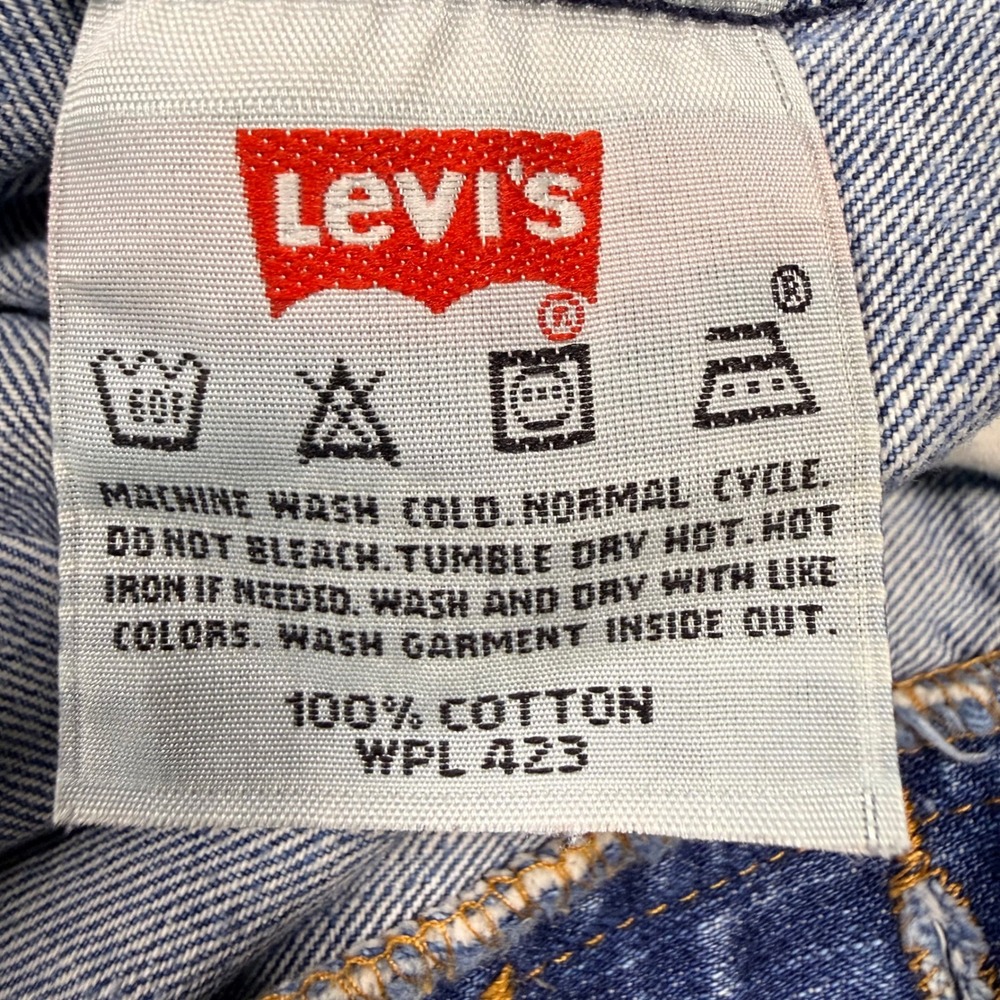 Levis 501 Original Fit Jeans Mens 36x34 Light Wash Blue Denim 00501-2200 - Picture 12 of 12